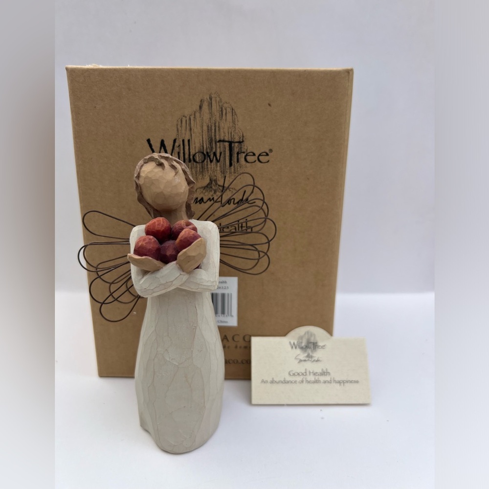 EUC~Willow Tree Good Health Angel, an Abundance of Health and Happiness.